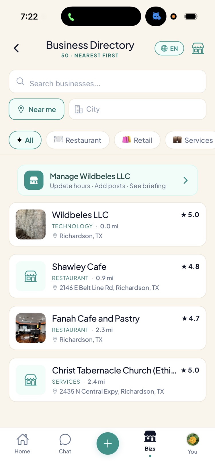Hamus business directory listing Habesha-owned restaurants and services near Richardson, Texas with ratings